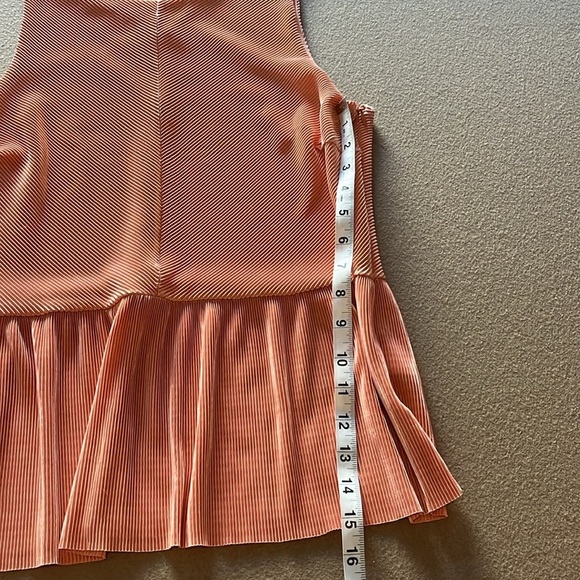 Halogen Sleeveless Coral Peplum Top -Size M - Picture 12 of 12
